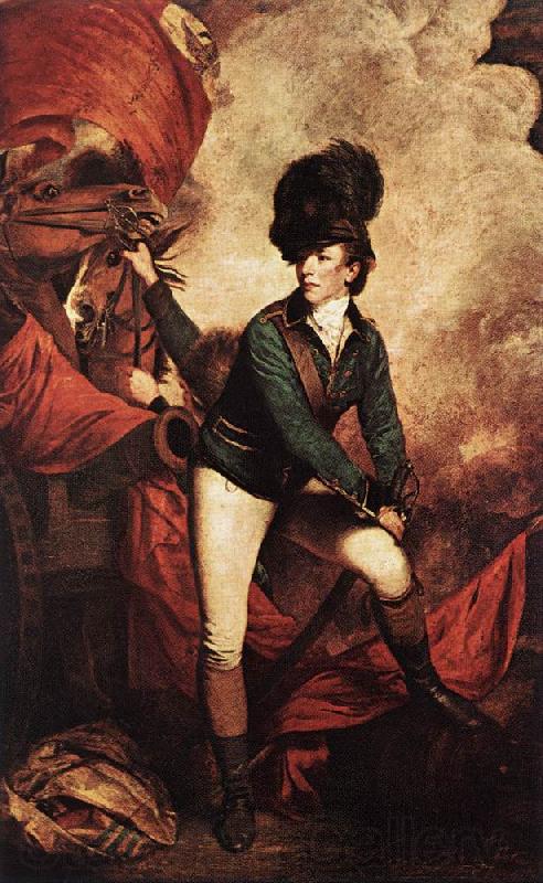 REYNOLDS, Sir Joshua General Sir Banastre Tarletonm fy Spain oil painting art